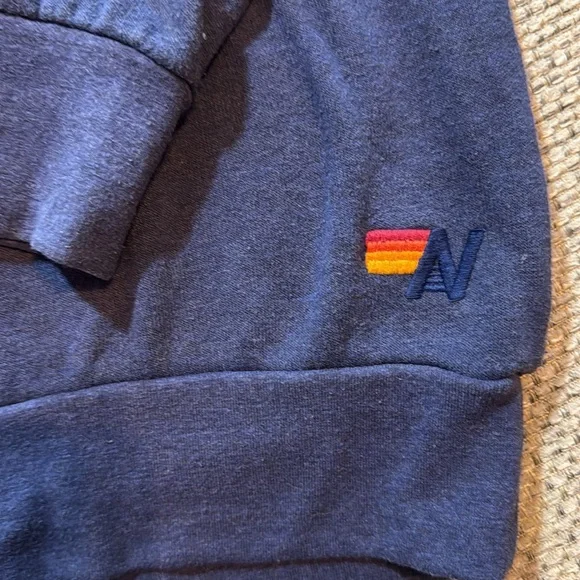 Aviator Nation Tiger Print Sweatshirt Crew Neck Pullover Navy Medium - Picture 5 of 8